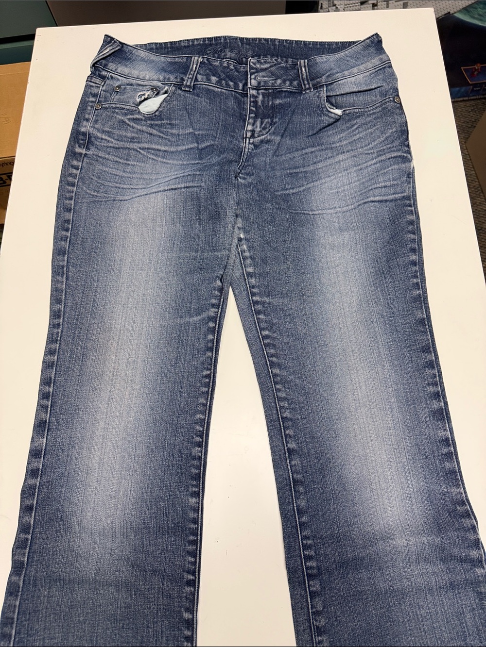 dELiA*s Women's Boot-Cut Jeans in Medium Blue Wash